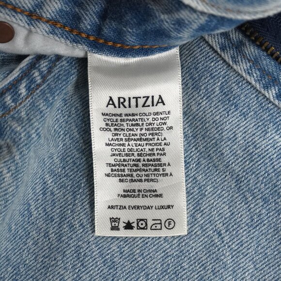 Aritzia Denim Forum Farrah Hi-Rise Wide Jeans in 15 Years Bleu - Size 25 NWT - Picture 8 of 11